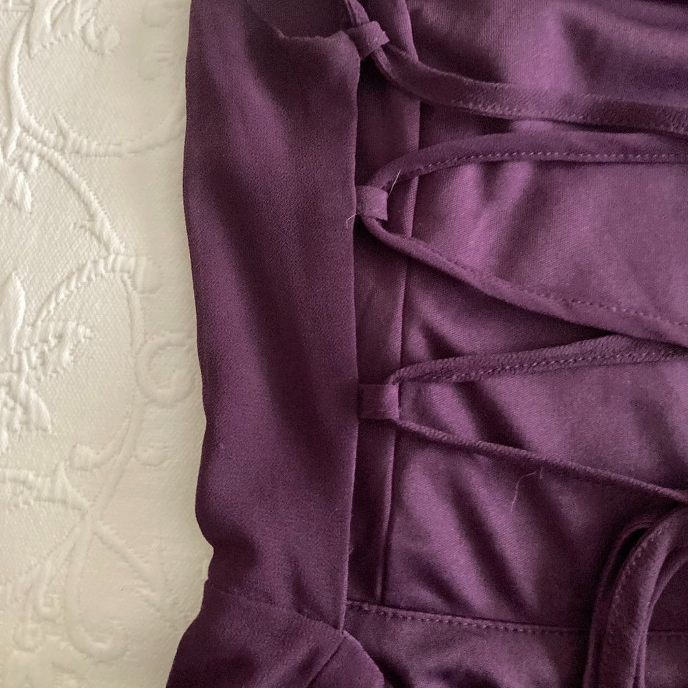 Charlotte Russe Purple Short Strappy Formal Dress